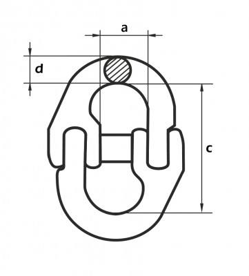 Звено соединительное LL 6  для цепи Т8